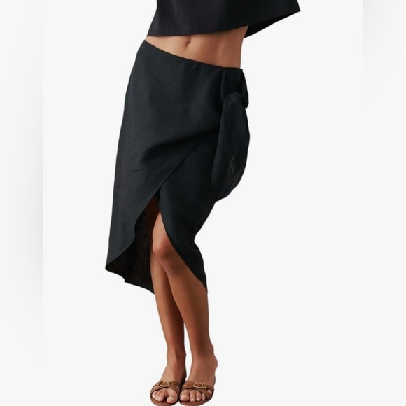 100% Linen Skirt - Picture 1 of 4